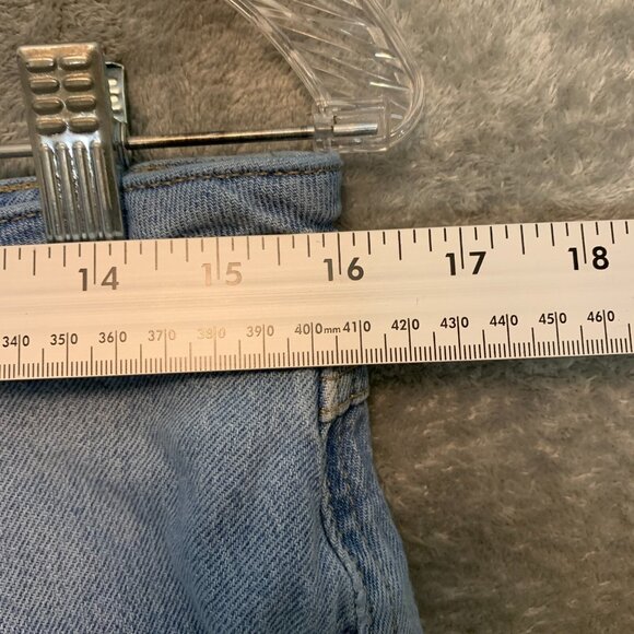 Forever 21 Women 90s Baggy Loose Destroyed High Rise Light Wash Denim Jeans 29 - Picture 7 of 11